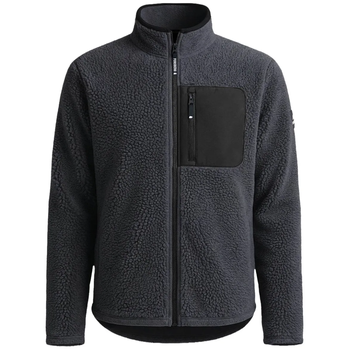 FORSBERG Webpelzjacke mit Brusttasche