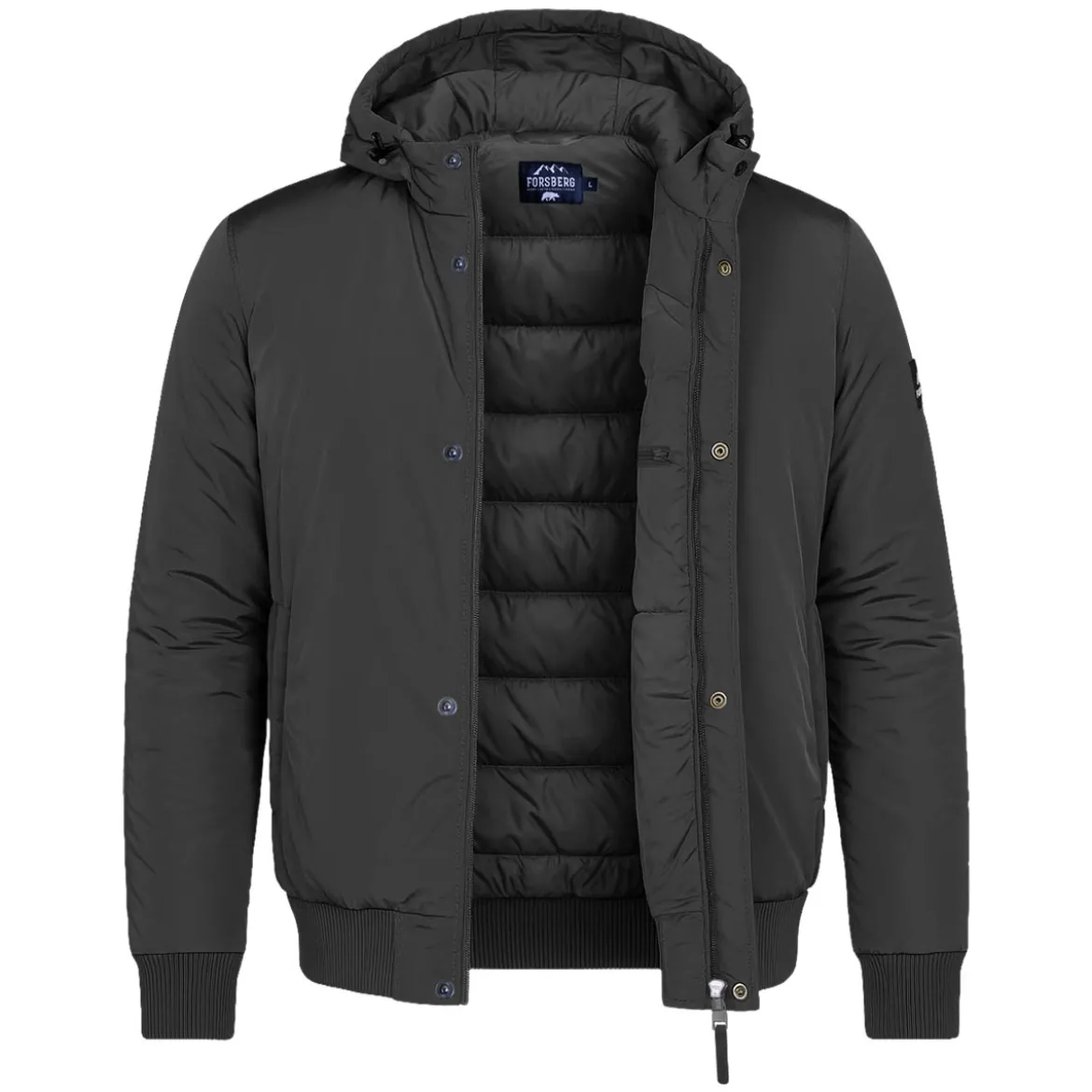 FORSBERG Winterjacke mit gefütterter Kapuze