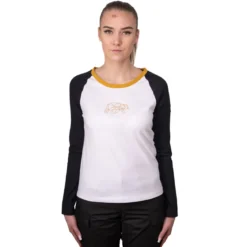 FORSBERG zweifarbiges Longsleeve mit Brustlogo Damen