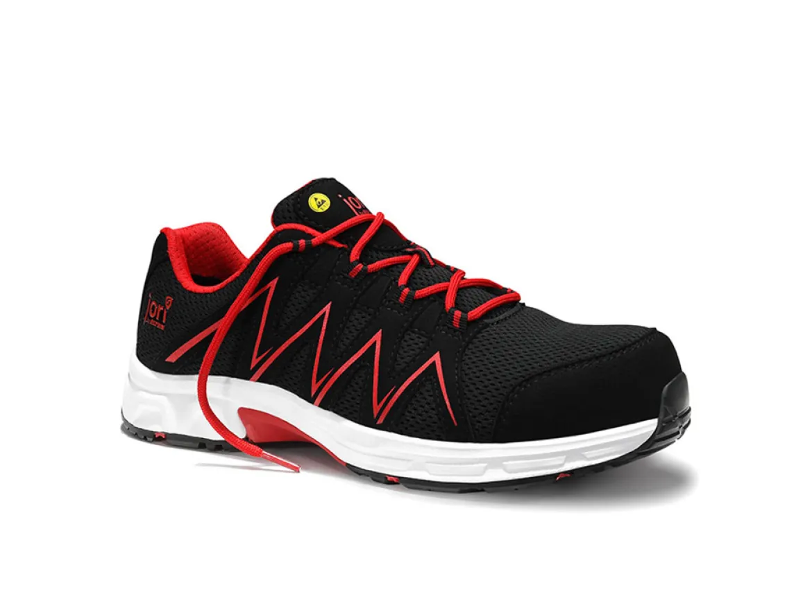 Jori jo_SPEEDY black-red Low ESD S1PS Sicherheitshalbschuh